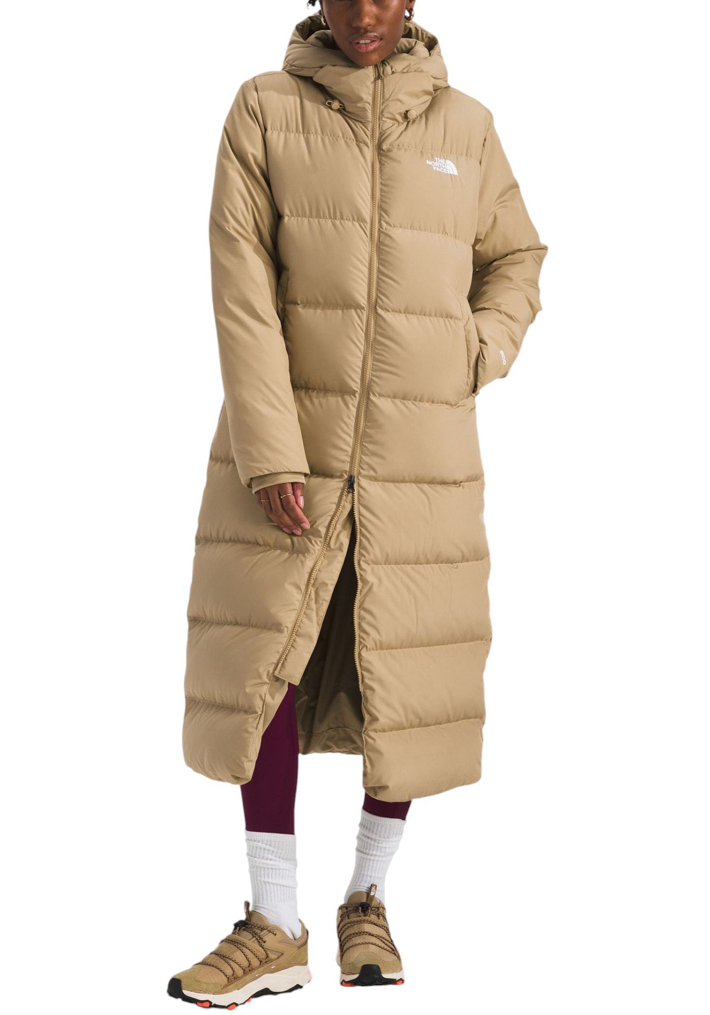 TNF Long length PUFFER popular 600 Parka W/removable Hood