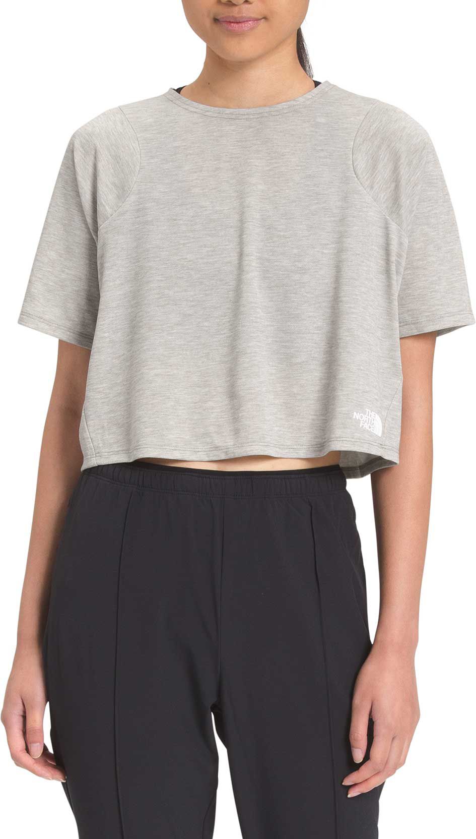 The North Face Women's Vyrtue Boxy Cropped Short Sleeve T-Shirt, XL, Gray