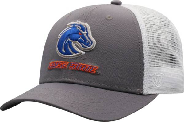 Top of the World Men's Boise State Broncos Grey/White BB Two-Tone Adjustable Hat