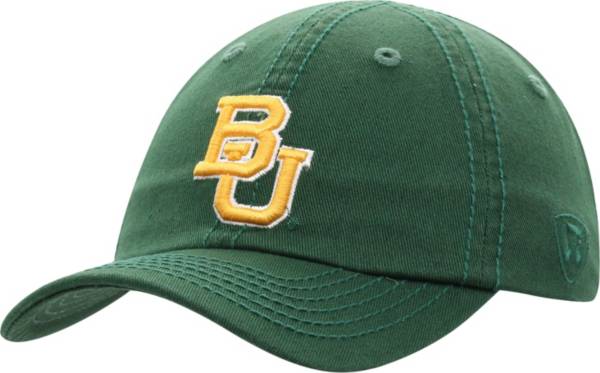 Top of the World Men's Baylor Bears Green Crew Washed Cotton Adjustable Hat