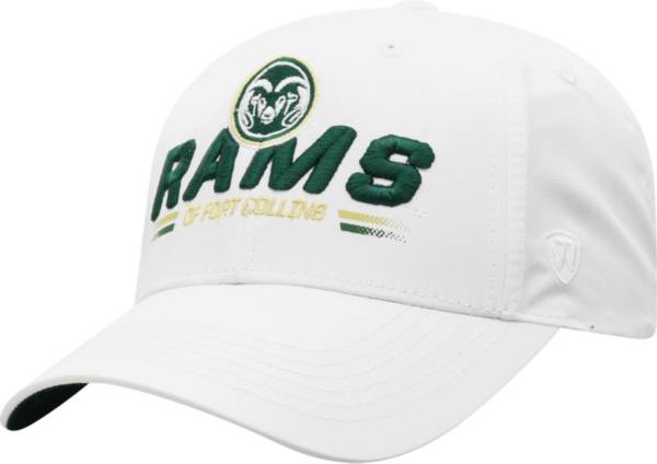 Top of the World Men's Colorado State Rams Centralize Aura Adjustable White Hat