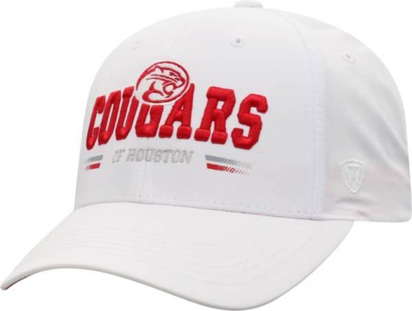 Top of the World Men's Houston Cougars Centralize Aura Adjustable White Hat