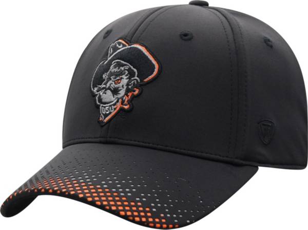 Top of the World Men's Oklahoma State Cowboys Lumens 1Fit Flex Black Hat