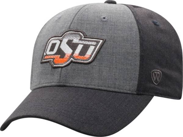 Top of the World Men's Oklahoma State Cowboys Grey Powertrip 1Fit Flex Hat