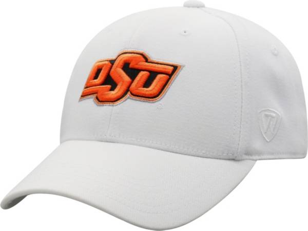 Top of the World Men's Oklahoma State Cowboys Premium 1Fit Flex White Hat