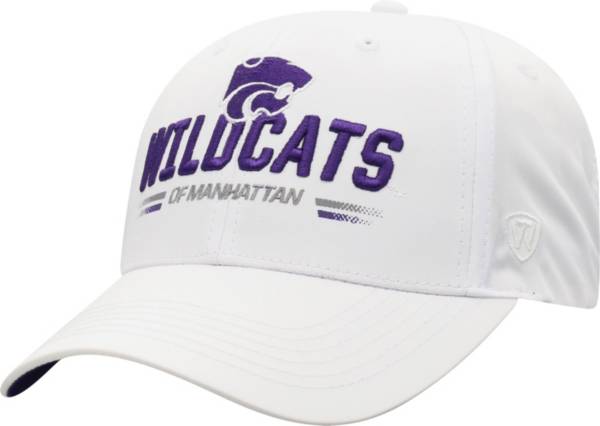 Top of the World Men's Kansas State Wildcats Centralize Aura Adjustable White Hat