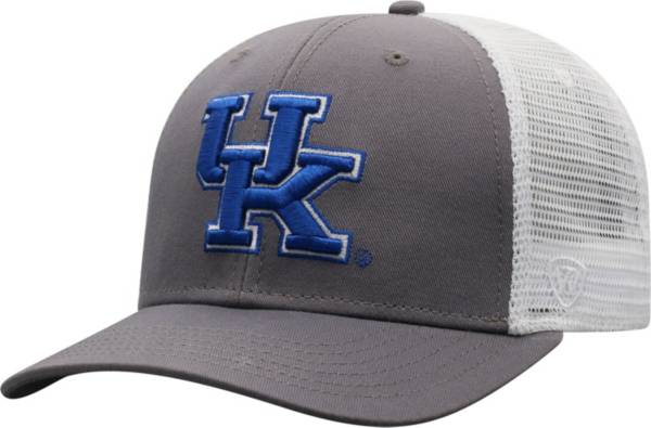 Top of the World Men's Kentucky Wildcats Grey/White BB Two-Tone Adjustable Hat