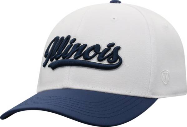 Top of the World Men's Illinois Fighting Illini Infield 1Fit Flex White Hat