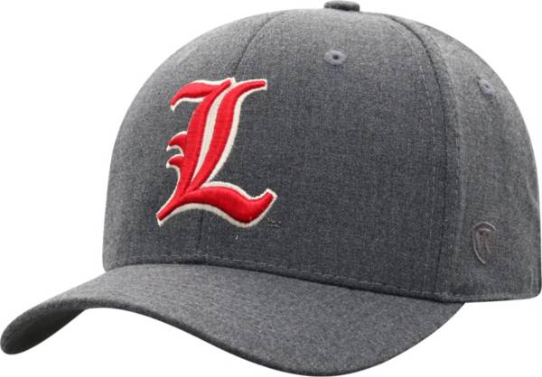 Top of the World Men's Louisville Cardinals Grey Alpha 1Fit FlexFit Hat