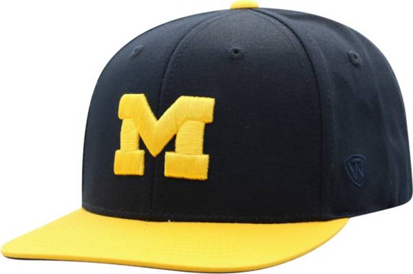 Top of the World Youth Michigan Wolverines Blue Maverick Two-Tone Adjustable Hat product image