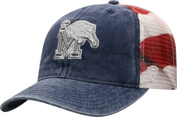 Top of the World Men's Memphis Tigers Red/White/Blue July Adjustable Hat