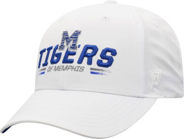 Top of the World Men's Memphis Tigers Centralize Aura Adjustable White Hat