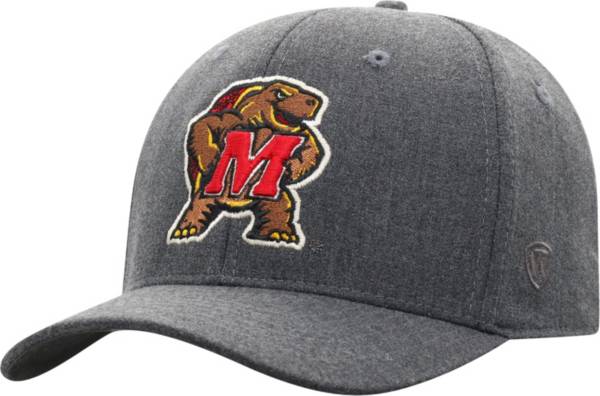 Top of the World Men's Maryland Terrapins Grey Alpha 1Fit FlexFit Hat