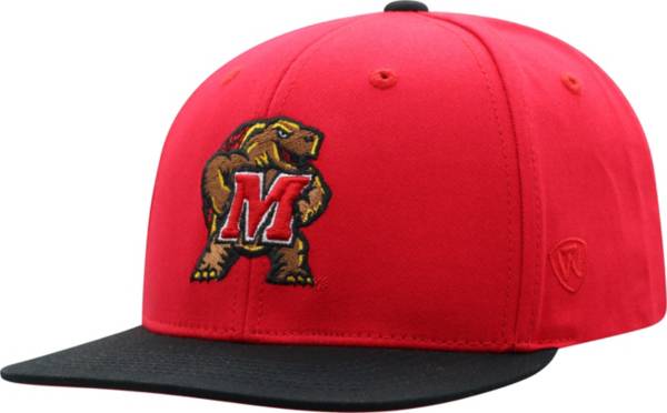 Top of the World Youth Maryland Terrapins Red Maverick Adjustable Hat product image