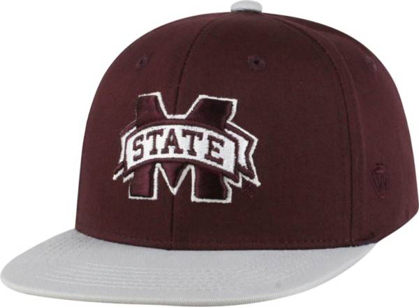 Top of the World Youth Mississippi State Bulldogs Maroon Maverick Adjustable Hat