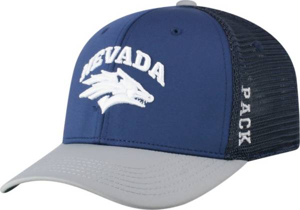 Top of the World Men's Nevada Wolf Pack Blue Chatter 1Fit Fitted Hat