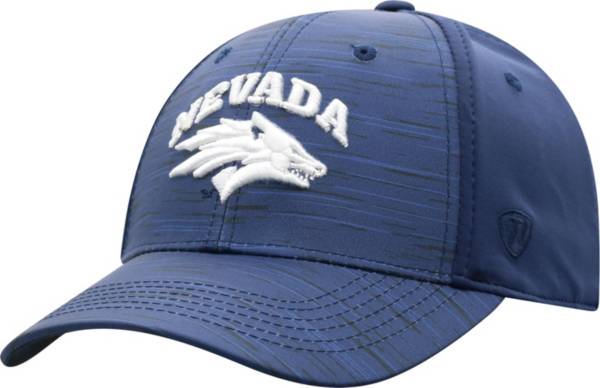 Top of the World Men's Nevada Wolf Pack Blue Intrude 1Fit Flex Hat