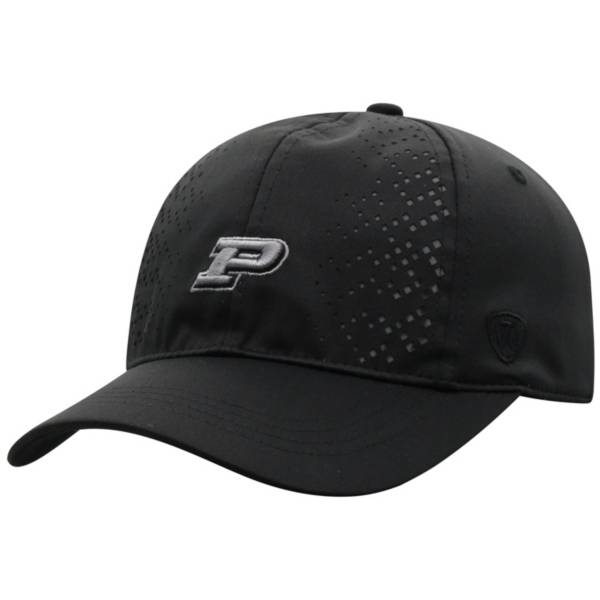 Top of the World Women's Purdue Boilermakers Focal 1Fit Flex Black Hat