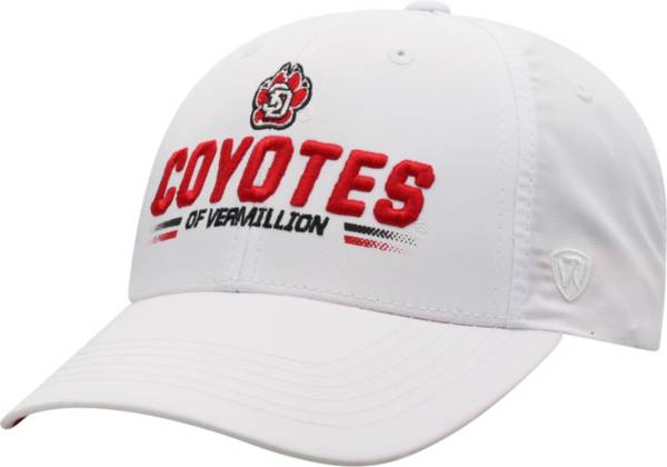 Top of the World Men's South Dakota Coyotes Centralize Aura Adjustable White Hat product image