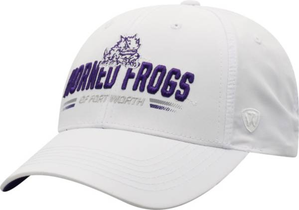 Top of the World Men's TCU Horned Frogs Centralize Aura Adjustable White Hat