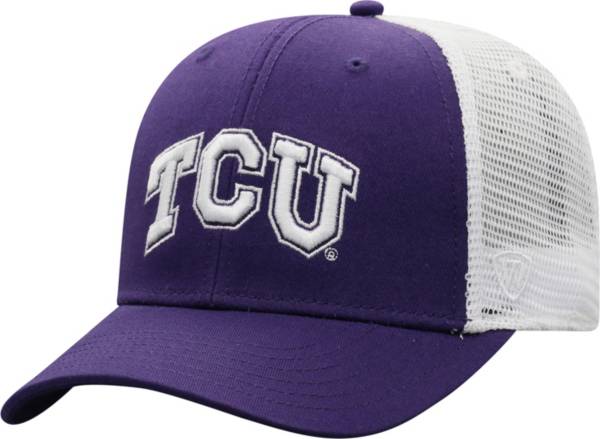 Top of the World Men's TCU Horned Frogs Purple/White BB Two-Tone Adjustable Hat