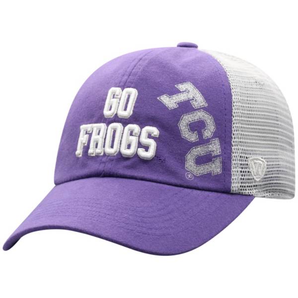 Top of the World Women's TCU Horned Frogs Purple Glitter Cheer Adjustable Hat