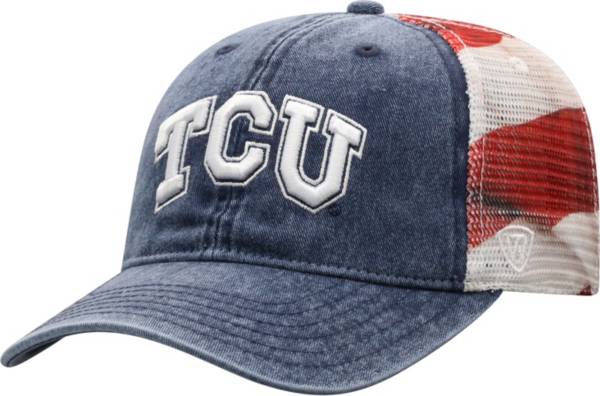 Top of the World Men's TCU Horned Frogs Red/White/Blue July Adjustable Hat
