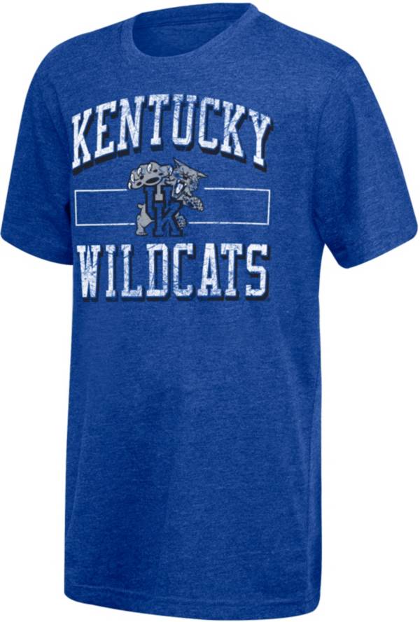 Top of the World Youth Kentucky Wildcats Blue Distressed Staple T-Shirt