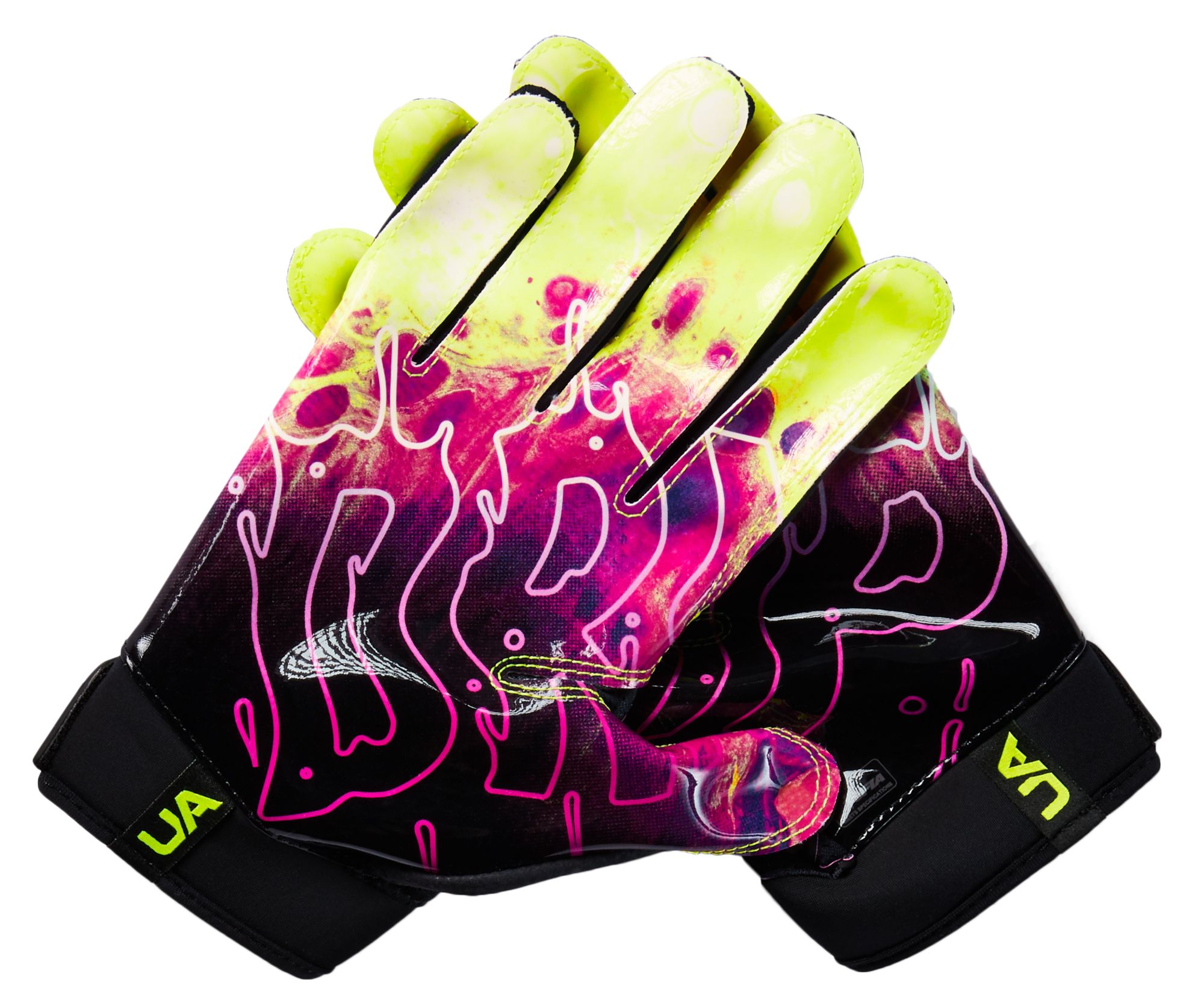 under armour football gloves yellow