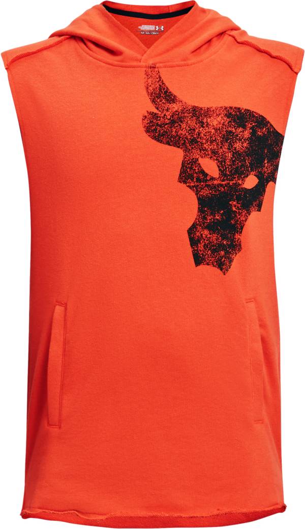 the rock hoodie sleeveless