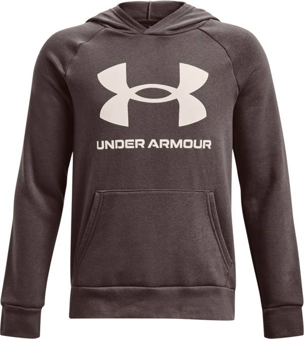 Under Armour Big Boys 8-20 Long Sleeve UA Armour Fleece Big Logo Hoodie