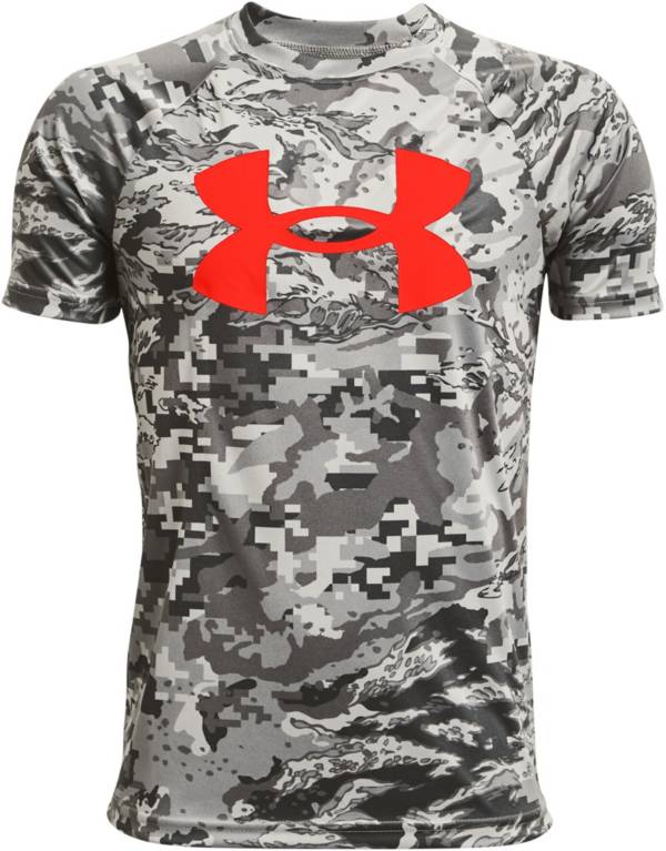 Under Armour Boys' Tech Logo Print Short Sleeve T-Shirt | DICK'S ...