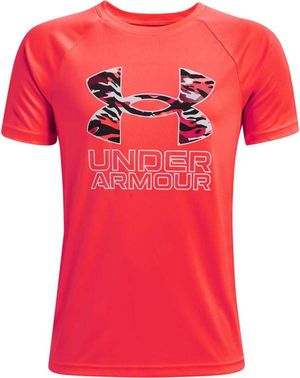 Armour Boys' Tech Hybrid Print Fill T-Shirt | Sporting