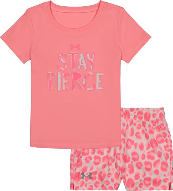 Under Armour Little Girls' Fierce T-Shirt and Shorts Set