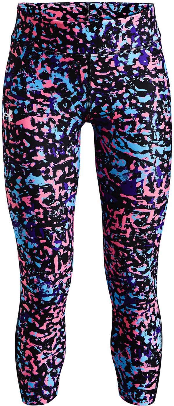 Under Armour Girls' HeatGear Printed Ankle Crop Leggings product image