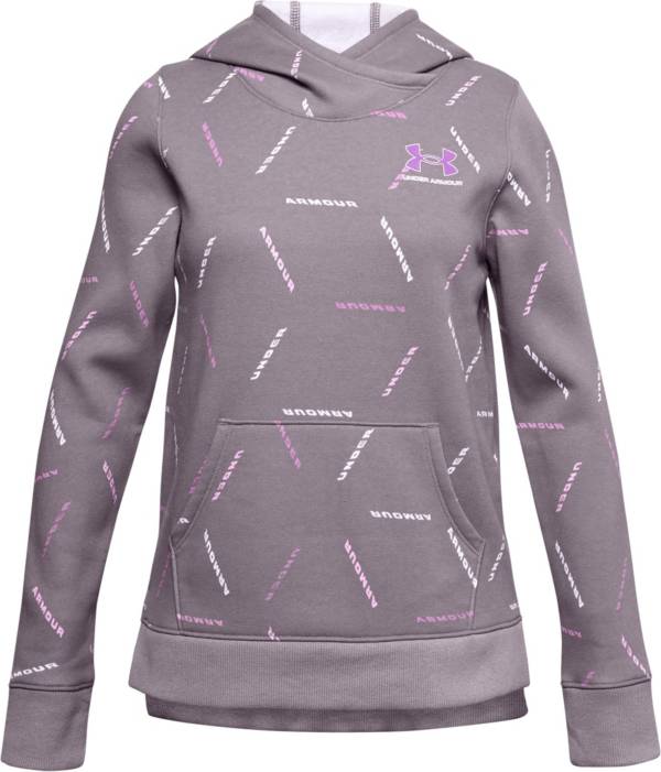 Under Armour Girls' Rival Fleece Printed Hoodie product image
