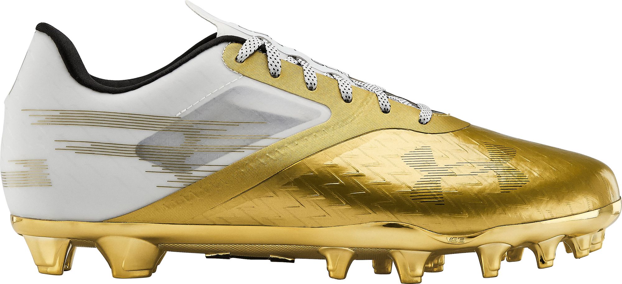 gold football cleats under armour