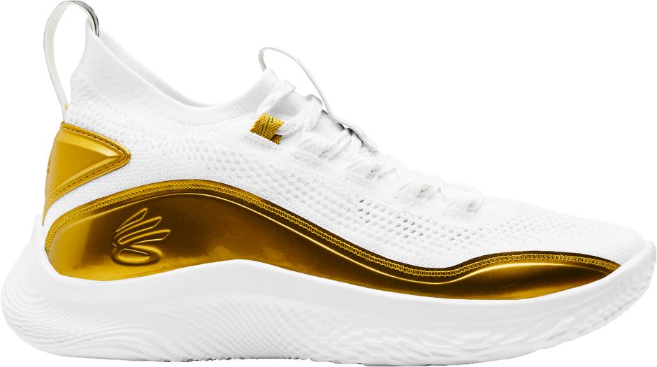 curry white and gold shoes