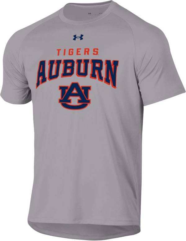 Under Armour Men's Auburn Tigers Grey Tech Performance T-Shirt