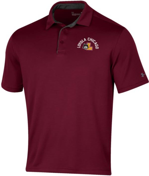 Under Armour Men's Loyola-Chicago Ramblers Maroon Tech Polo