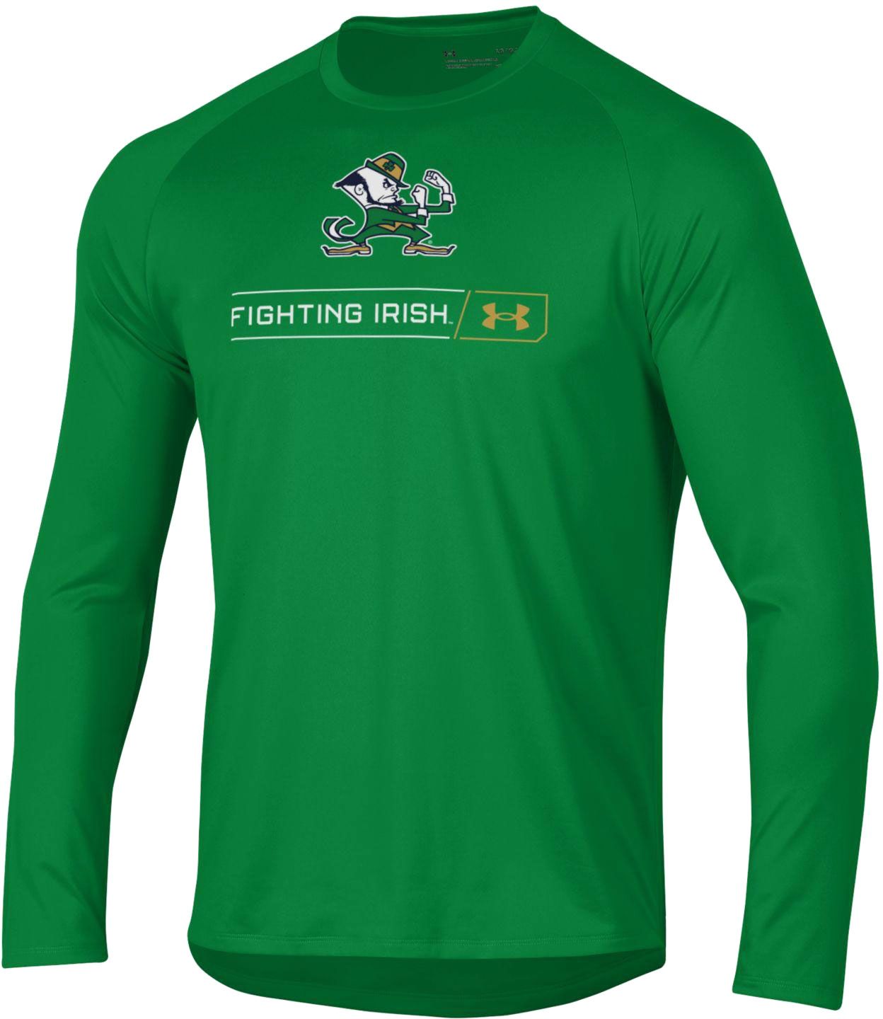 notre dame green under armour jersey