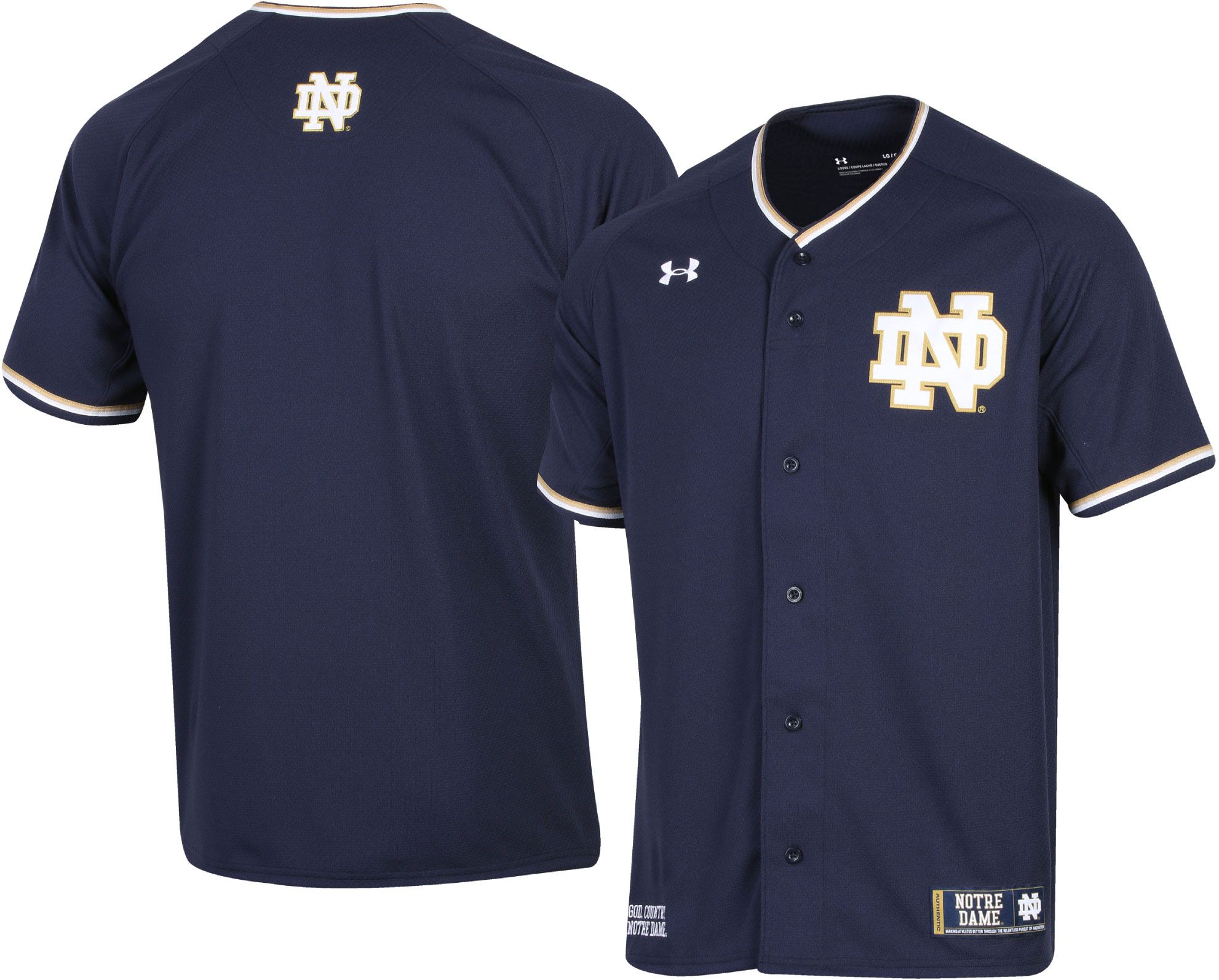 notre dame baseball shirt