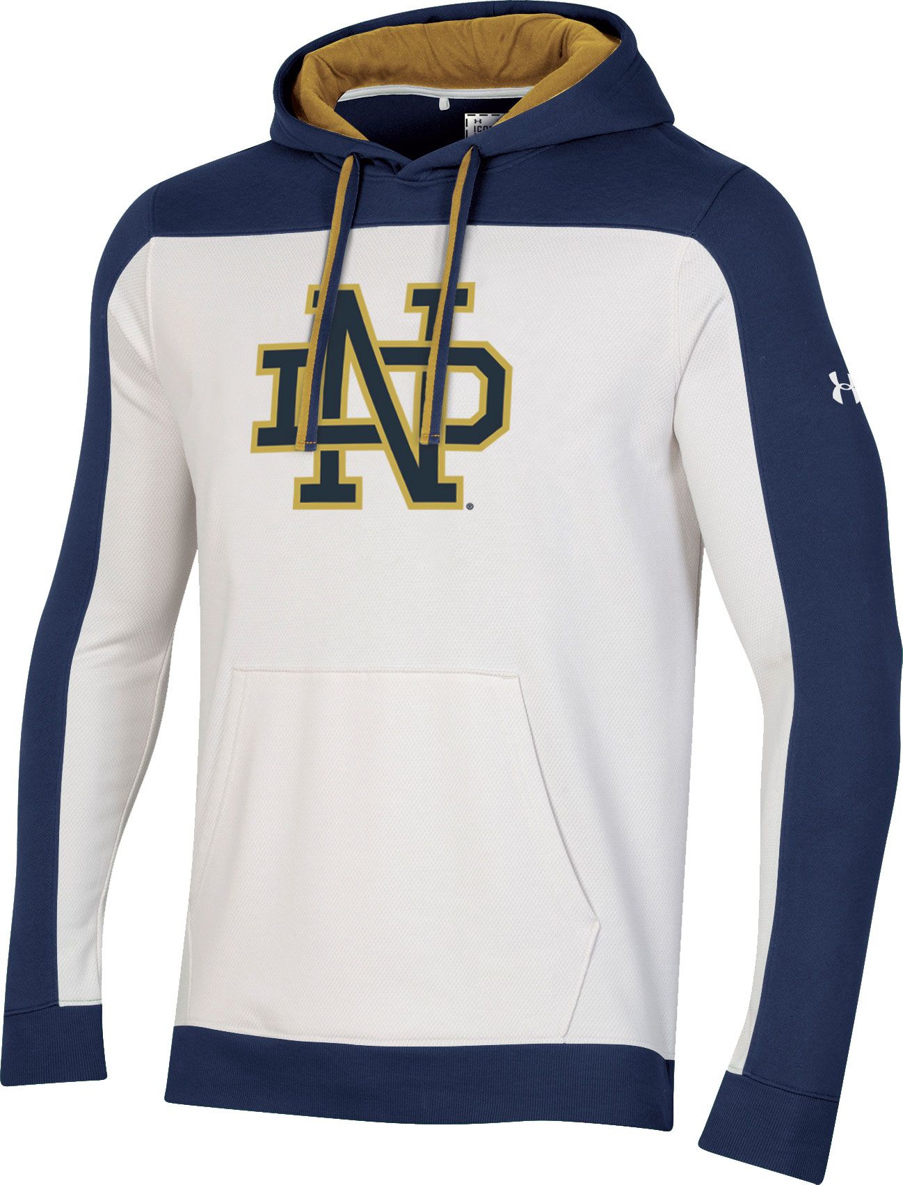 gold notre dame hoodie