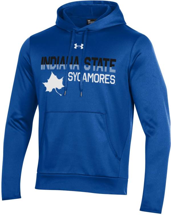 Under Armour Men's Indiana State Sycamores Sycamore Blue Armour Fleece Performance Hoodie