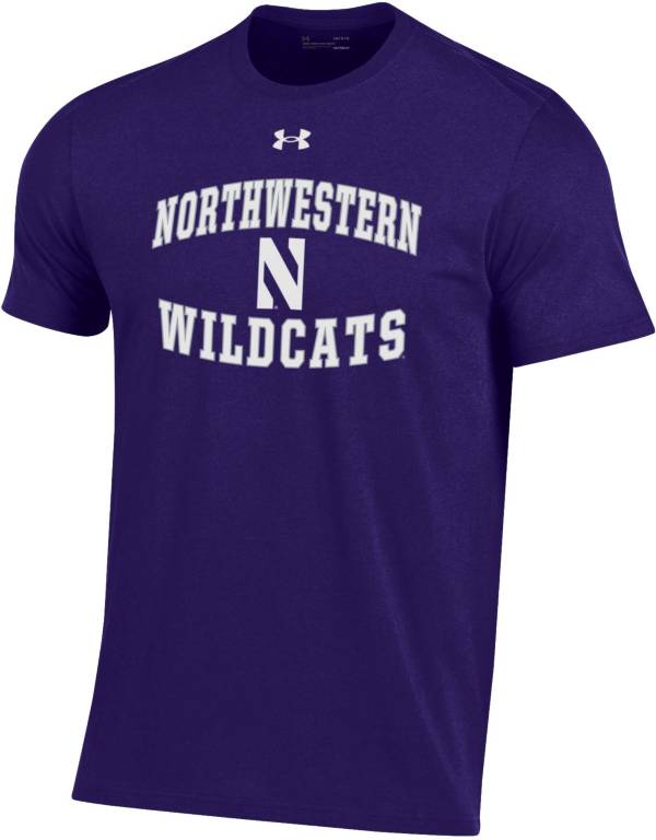 Under Armour Men's Northwestern Wildcats Purple Performance Cotton T-Shirt