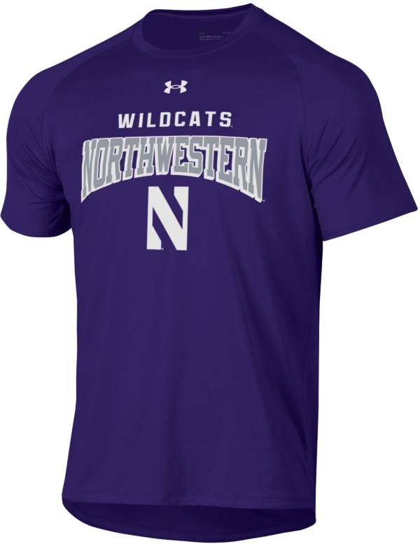 Under Armour Men's Northwestern Wildcats Purple Tech Performance T-Shirt