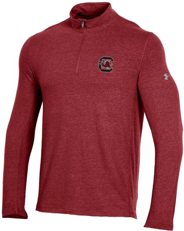 Under Armour Men's South Carolina Gamecocks Garnet Charged Cotton Quarter-Zip Shirt