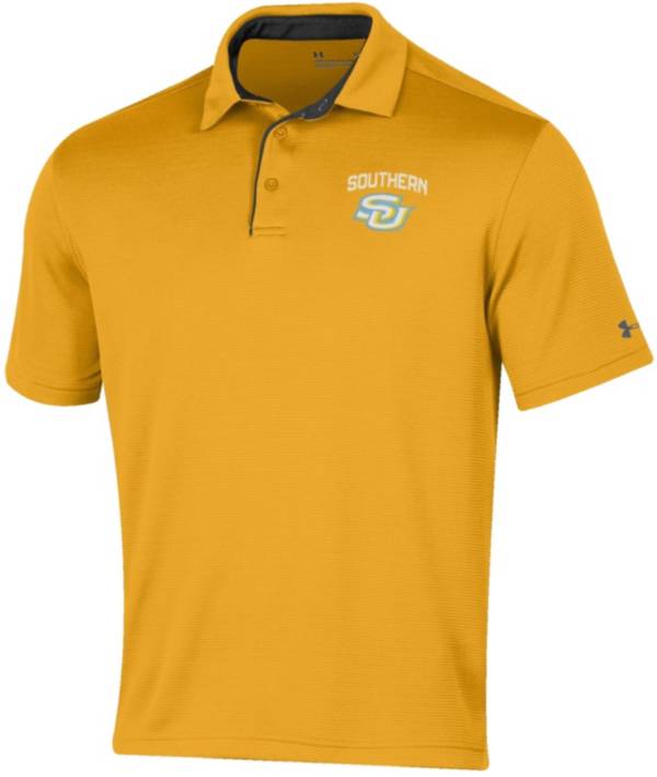 Under Armour Men's Southern University Jaguars Gold Tech Polo