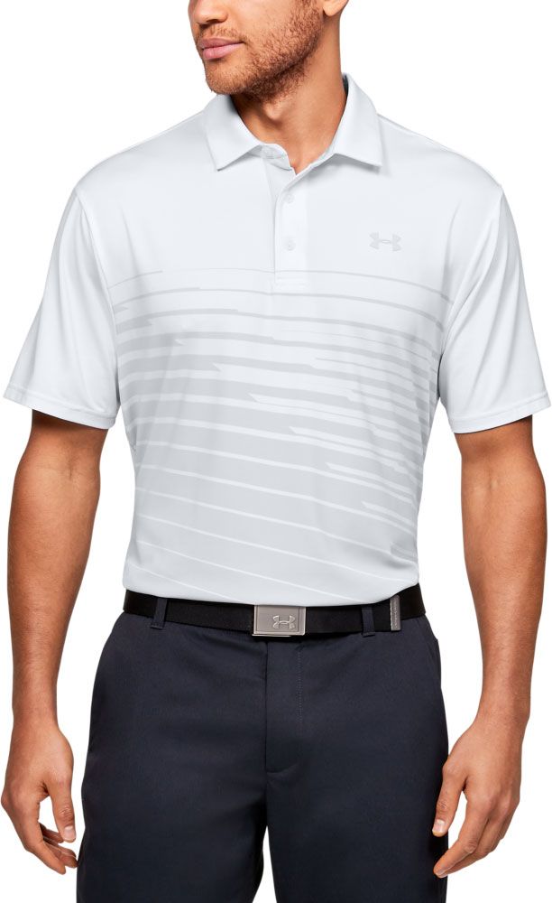 men's under armour striped performance 2.0 golf polo