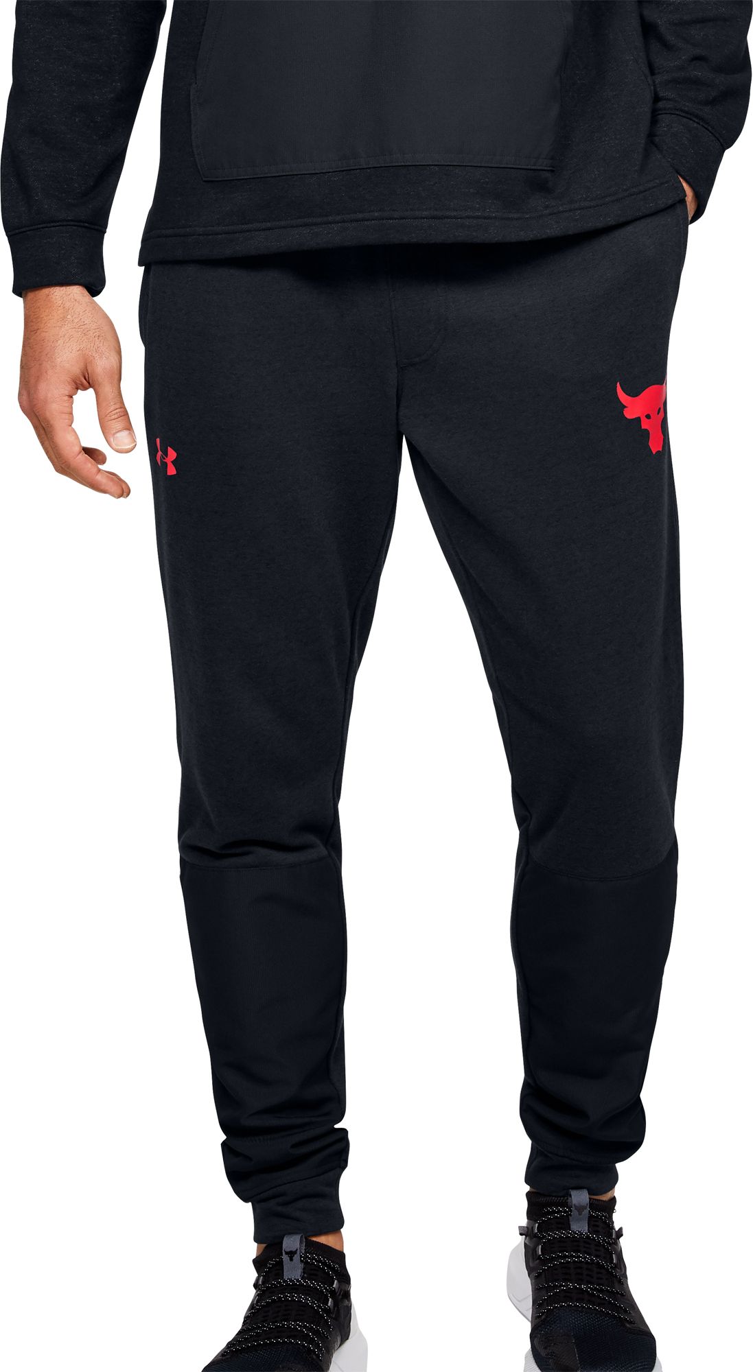 men's under armour black joggers